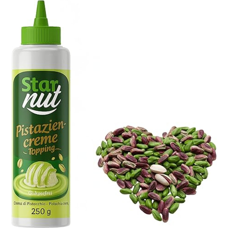 250 g deserto užpilo - su 35 % Antep pistacijų, aukščiausios kokybės - puikiai tinka ledams, pyragui, kavai, pistacijų pastai - pistacijų sviestas be palmių aliejaus ir gliukozės sirupo (250 g pistacijų kremo)