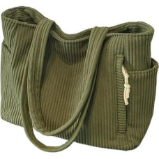 Laisvalaikio krepšys moterų velvetinis rankinė didelės talpos kelių kišenės Zip atsitiktinis krepšys peties krepšys