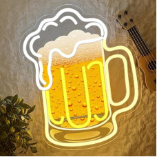 Alaus neoninis ženklas Baras LED ženklas sienoms dekoruoti Alaus puodelis Neoninė šviesa Dimmable Baras Pub Šalis Apdaila Naktinis klubas Namų Pub Žmogus urvas Dovanos