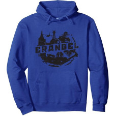 PUBG Erangel Logo Pullover Hoodie, Unisex for Adults, Royal Blue, S