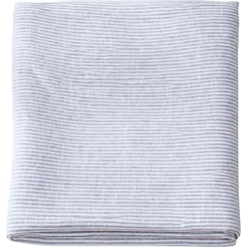 Vienvietis paplūdimio rankšluostis, 100 % natūralaus lino, lengvas, gerai sugeriantis ir elegantiškas, idealiai tinka stilingoms atostogoms (90 x 170 cm, retro mėlynas)
