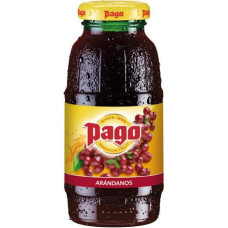 Pago Cranberry Saft, Arándanos, Glasflaschen 20 cl, 12 Stück