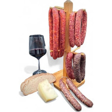 Aukščiausios kokybės neapdorotų dešrų rinkinys, pipirų karčioji Debrecziner Bratwurst, rankų darbo šeimos mėsininkas, min. 905 g, Vyrai Tėvas dešra Dovanų dešra Dešros paketas Mėsa Kumpio mėsa Mėsa Me