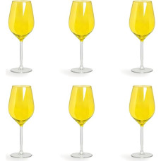 Excelsa Color Wine Set of 6 Glass Glasses 500 ml Yellow