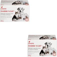 DiaDog'N Cat | Double Pack | 2 x 12 x 5 g | Dietary Supplement Feed for Dogs and Cats | Chewable Tablets to Support Acute Resorption Disorders of the Intestine