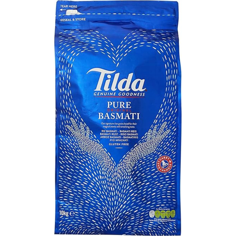 TILDA Basmati ryžiai, 1 pakuotė (1 x 10 kg)