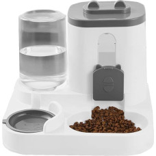 Naminių gyvūnėlių šėrykla - Automatischer Hund Katze Futterspender Wasserspender Set, Futterspender Auslauf, Futterstation Waterer Pet Supplies | Futter Wasserspender für kleine, mittelgroße Tiere