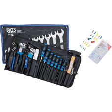 BGS 3322 | Įrankių rinkinys susukamame krepšyje | 270 dalių | Profesionalus įrankių rinkinys automobiliui, motociklui, buičiai