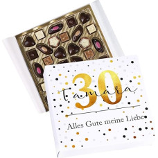 Herz & Heim Lindt Chocolates, 155 g, Various Motifs Birthday – Congratulations – Thank You, Personalised Happy Birthday