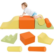 Montessori vaikų laipiojimo kilimėlis iš kempinės, putplasčio statybiniai blokai kūdikiui, minkštas žaidimų rinkinys, motorinių įgūdžių kubo žaislas nuo 1 metų kūdikio minkštas žaidimų rinkinys namams ir darželiui