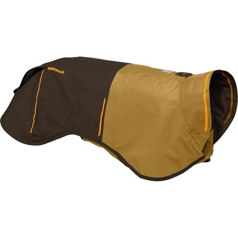 RUFFWEAR Sun Shower XX-Small Dog Rain Jacket, All Weather Dog Coat, Waterproof Dog Jacket, Lightweight Weatherproof Dog Vest and Dog Raincoat, dydis XXS, Earth Brown