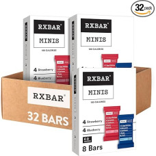 RXBAR Minis Protein Riegel 6 g baltymų užkandžiai be glitimo (32 Riegel)