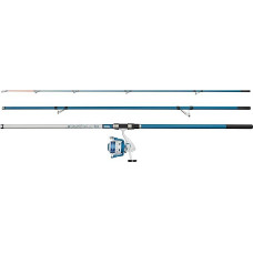Mitchell Neuron SW II Surf-Ruten- und Rollen-Kombination | Salzwasser-Surf-Angel-Set | 1+1-Lager-Rolle | Graphitkörper | Vorgespult und fischfertig | Mehrere Größen
