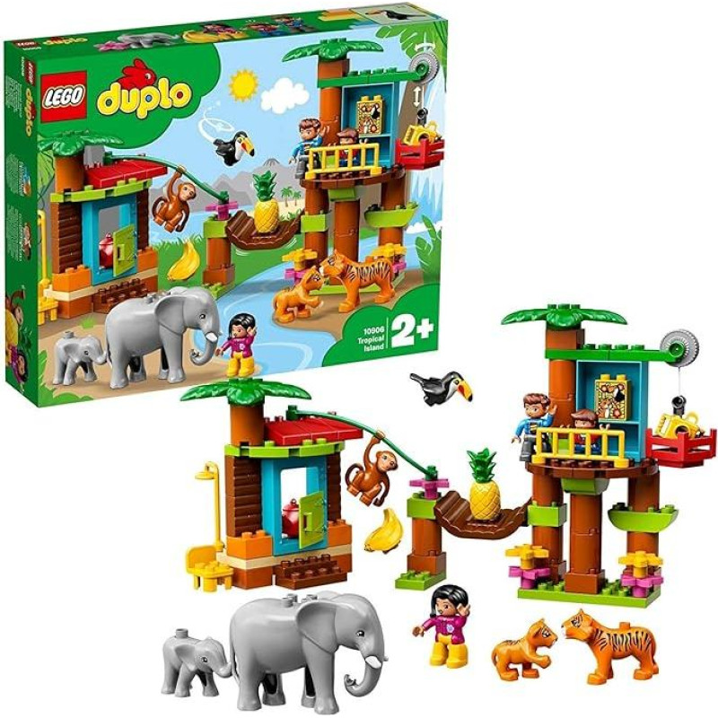 LEGO Duplo Town 10906 - Medinis namelis džiunglėse, kaladėlės