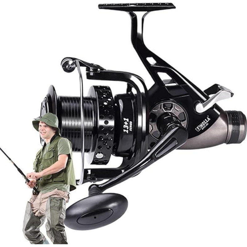 Winter-Angelrolle, Angelrad, Karpfenrolle, Angelzubehör mit ergonomischem Griff für Männer, Baitcasting-Köder-Angelrollen, glatt zum Auswerfen von Rollen
