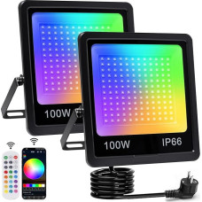 100 W RGB LED prožektorius, lauko LED prožektorius, su 