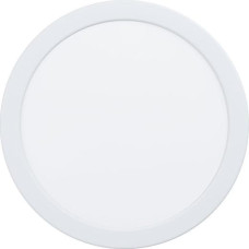EGLO Fueva 5 LED įleidžiamas prožektorius, skersmuo 21,6 cm, reguliuojamo apšvietimo prožektorius, pagamintas iš plieno ir plastikinio šviesos ploto, baltos spalvos įleidžiamas prožektorius, plokščias įleidžiamas prožektorius, nedidelis montavimo gylis 26