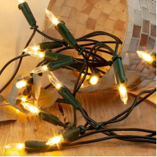 hellum 150230 Vidaus pasakų žibintai su 100 LED diodų, Kalėdų eglutės pasakų žibintai šiltos baltos spalvos, ilgas 14,85 metro šviečiantis žalias kabelis, vidaus LED pasakų žibintai su kištuku, 1,5 metro ilgio kabelis