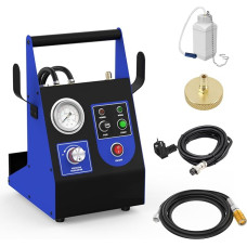 Car Brake Bleeder 220 V - Automatic Brake Fluid Changer with Pulse Function, 0.5 ~ 2.5 Bar Adjustable Pressure and 1 Universal Brake Master Cylinder Adapter