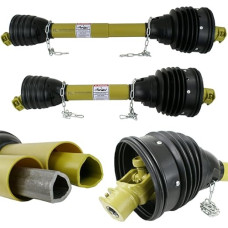 ML Plataus kampo kardaninis velenas 100-130 cm Kardaninis velenas 80° 780 NM 1 3/8 colio 6 dantys