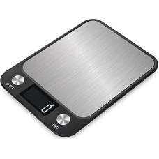 Waage - Digitale Küchenwaage 15kg/1g Edelstahl Elektronische Waage en Backwaage(Noir)