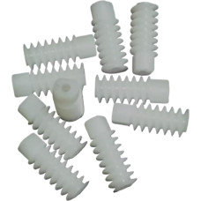 Plastikiniai sliekiniai krumpliaračiai Plastikiniai sliekiniai krumpliaračiai 0,5 modulis 6 x 15 mm, skirti 2 mm velenui Pakuotė 5 vnt.