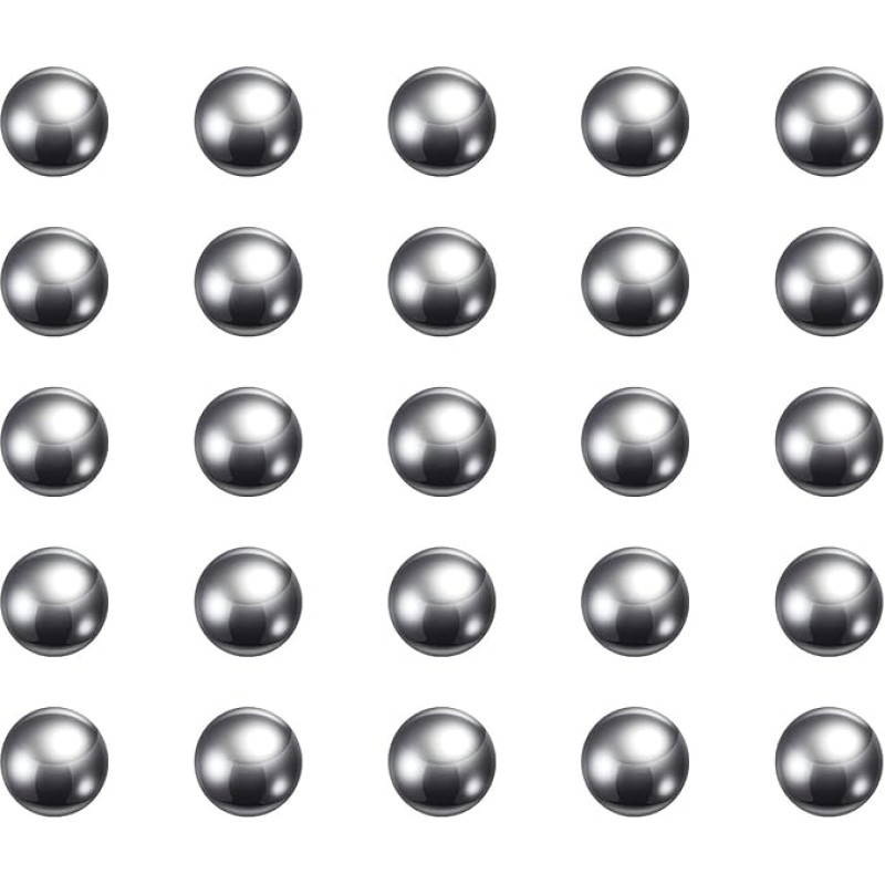 QUARKZMAN tikslieji rutuliukai 4,5 mm skersmens 304 nerūdijančio plieno, skirti guoliams, pakuotėje 150 vnt.