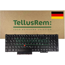 Keičiama klaviatūra su vokišku apšvietimu, skirta Lenovo Thinkpad P50 P70 P51 P71