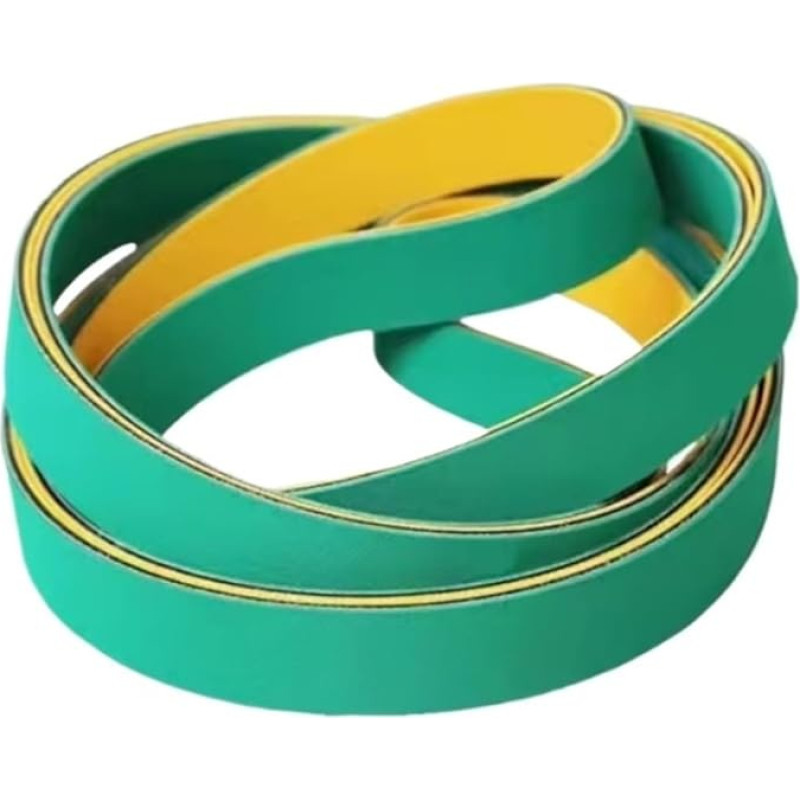 1 Stück Nylon-Flachantriebsriemen, 2 mm dick, gelbgrün, Nylon-Platten-Basisband, Maschinen-Hochgeschwindwindigkeitsriemen, verschleißfestes Förderband(980x30x2mm)