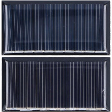 2 Stück Mini-Solarmodule, 0,25 W, 5 V, tragbar, Mini-Polykristallines Silizium, wetterfest, langlebig, weit verbreitete Mini-Solarzelle