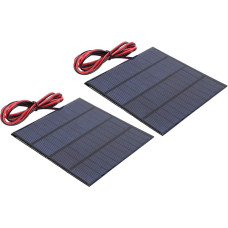 Mini Solar Battery Module, 2 Pieces DC Solar Cell Charger, Polysilicon Solar Kit, 150 MA 1.8 W Solar Phone Chargers for Solar Lawn Lights, Landscape Lights, Torches