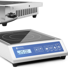 Royal Catering Portable induction cooktop 1 heating field 28 cm dia LCD 3500 W.