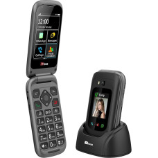 TTfone TT970 Whatsapp 4G Touchscreen Senior Big Button Flip Mobile Phone - Compatible with 8MP Camera and Hearing Aid and Emergency Aid Button (Solo)