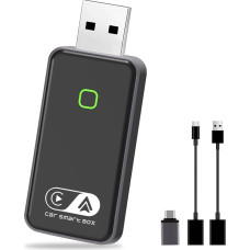 2026 Wireless Android Car and Carplay Wireless Adapter, 2 in 1 Convert Wired Android Car/Carplay to Wireless Support OTA, Type-C/USB Plug & Play, Mini & Stable