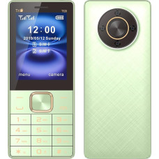 McMgc entsperrtes 2,8-Zoll-Telefon für ältere Menschen, große Tastatur, lauter Sound, dreifache SIM-Karten, Handy (Grün)
