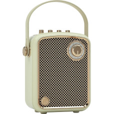 Retro Tragbarer Bluetooth-Lautsprecher mit Griff, Vintage-Design, kabelloses Audio (Beige)
