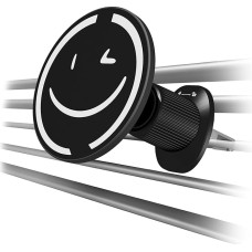 Magnetinis telefono laikiklis automobiliui su šypsenėle Universalus automobilinis telefono laikiklis oro ventiliacijos angai Automobiliniai priedai Telefono laikiklis su itin stipriu 