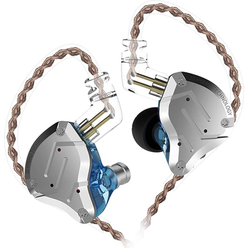 CCA KZ ZS10 Pro 4BA + 1DD ausinės 