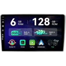 [6G+128G | Eingebaut DAB+ 4G] - MSD Autoradio für Toyota Avensis (2002-2008) | Android 15 GPS Navi Radio | CarPlay Android Auto Lenkradsteuerung WiFi DSP | Caméra MIC | Octa-Core 2 Din 9 Zoll
