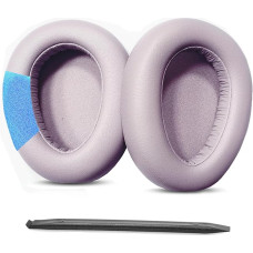 TaiZiChangQin JBuds Lux Replacement Ear Pads Compatible with JLAB JBuds Lux ANC Wireless Headset Protein Leather Ear Pads Memory Foam Mauve