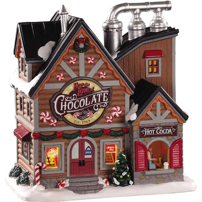 Lemax - Fot The Love of Chocolate Parduotuvė 05621 Šokolado fabrikas Kalėdinis kaimas Žiemos kaimas