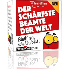 Schlump-Chili Aštriausias pasaulyje pareigūnas - juokingas ir originalus dovanų rinkinys, pvz., gimtadienio, Kalėdų, Velykų, išleistuvių, išėjimo į pensiją, pensijos ar tiesiog todėl, kad