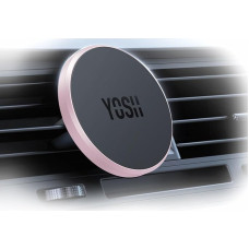 YOSH For MagSafe Car Mount, Mobile Phone Holder Car with N52 Magnet, Ultra Stable Ventilation Car Mobile Phone Holder, Magnetic Mobile Phone Holder for Car Only for iPhone 17-12 Series, without Metal Plate, Pink