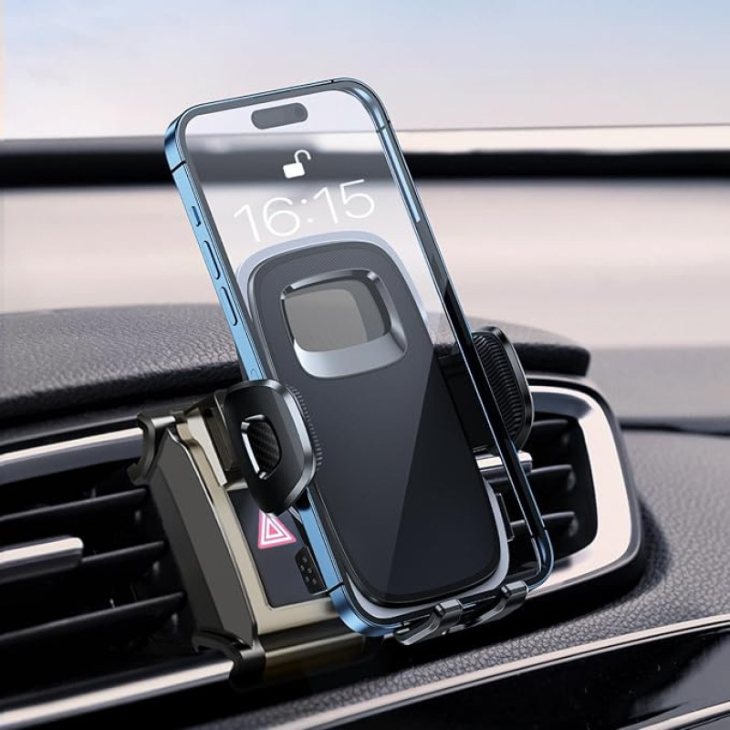 Handyhalterung für Honda CRV mit individueller Basis, passgenaue KFZ-Handyhalterung, kompatibel mit Honda CRV 2017 2018 2019 2020 2021 Autozubehör (HE05)