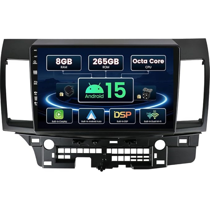 SXAUTO ¦8G+256G¦ Android 15 IPS automobilinis radijas 