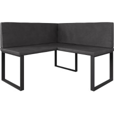 Vicco Ravon Dining Room Corner Bench, Anthracite, 120 x 120 cm