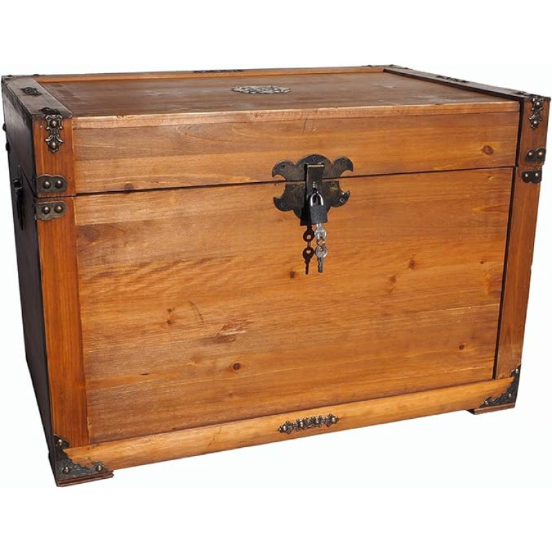 MYBOXES lobių skrynia Piratų skrynia Dovanų dėžutė Dydis 48 x 30 x 30 cm