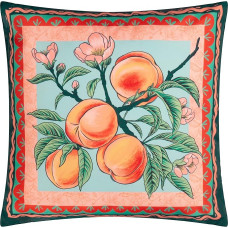 furn. Anemone Peaches Printed Outdoor Cushion Cover - Multi - 45 x 45 cm