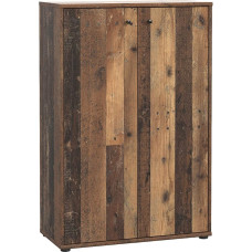 FORTE Tempra 2 komoda su 2 durelėmis, inžinerinė mediena, senovinio stiliaus, 73,7 x 111,1 x 34,8 cm (plotis x aukštis x gylis)