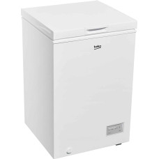 BEKO - CF100EWN - Freezer, Horizontal, Class E, Static, Total Net Volume: 98lt, Electronic Control, Colour White, Dimensions HxWxD: 84.5 x 54.5 x 54.5
